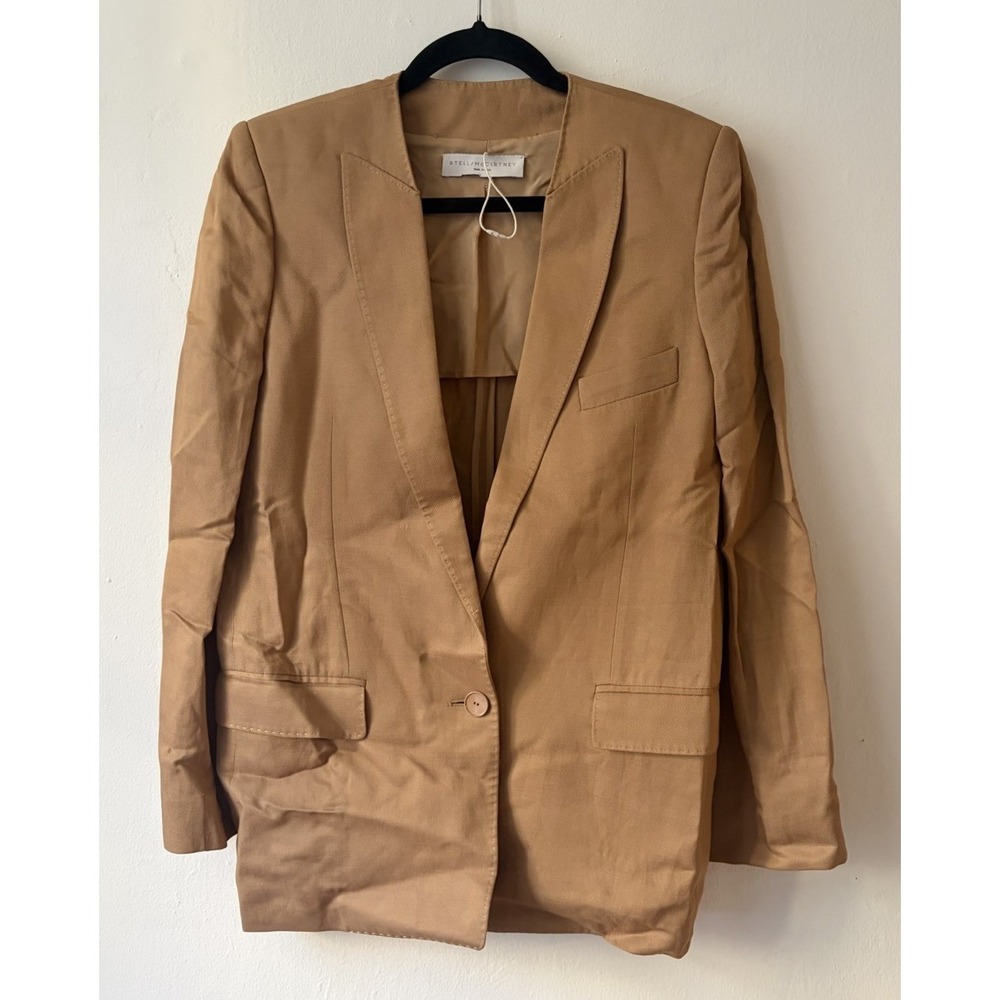 Stella McCartney Women's Linen Blend Summer Blazer Size 42 Made In Italy